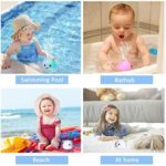 HLXY Baby Bath Toy, Water Spraying Whale Squirt Toy LED Light Up Bath Toys Bathtub Shower Pool Bathroom Toy for Baby Toddler Infant Kid Water Electronic Induction Sprinkler