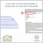 800-Thread-Count Best 100% Cotton Sheets & Pillowcases Set – 4 Piece Extra-Long Staple Combed Cotton Sateen King Size Sheets for Luxury Bedding with Deep Pocket, Folkstone Blue