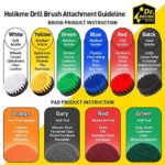 Holikme 15Piece Drill Brush Attachments Set, Scrub Pads & Sponge,Buffing Pads?Power Scrubber Brush with Extend Long Attachment?Car Polishing Pad Kit