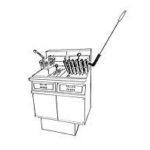 FryOilSaver Co, B53C, L Shaped Fryer Cleaning Brush, High Temperature Heavy Duty Deep Fryer Coil Cleaner, Long Handle, Metal Bristles, Good to 750F