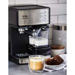 Mr. Coffee Espresso and Cappuccino Maker | Café Barista , Silver