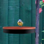 GESAIL Heated Birdbath for Outdoors, 14 Inches All Seasons Heated Bird Bath Heater with Metal Stand and 3 Easy Ways to Mount, 75-Watt – Terra Cotta Color