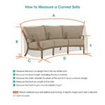 SunPatio Outdoor Curved Sectional Couch Cover, Heavy Duty Waterproof Patio Furniture Set Cover with Seam Tape, Fade Resistant Crescent Sofa Cover, 190″L(back)/128″L(front) x 36″W x 39″H, Neutral Taupe