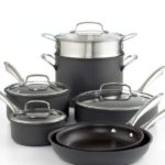 Cuisinart Dishwasher Safe Hard-Anodized 11-Piece Cookware Set, Black