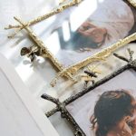 LUCY STORE 6-inch 7-inch Photo Frame Creative Butterfly Gold Artwork Continental Model Room Decorations Ornaments Home Accessories (Size : 6)