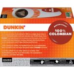 Dunkin’ 100% Colombian Medium Roast Coffee, 60 K Cups for Keurig Coffee Makers