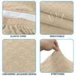 Dining Room Chair Covers for Dining Room Dining Chair Covers Set of 4 Beige, 4