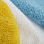Amazon Basics Blue, White, and Yellow Microfiber Cleaning Cloth – Pack of 24
