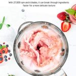 Homgeek Blender 750W, Smoothie Blender for Shakes and Smoothies, Countertop Smoothie Maker with 51 oz BPA-Free Glass Pitcher for Crushing Ice and Frozen Fruit