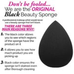 Aesthetica Cosmetics Beauty Sponge Blender – Latex Free and Vegan Makeup Sponge – For Powder, Cream or Liquid Application – One Piece