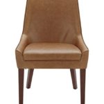 Amazon Brand – Rivet Contemporary Welt-Trimmed Dining Chair, 35″H, Cognac, Set of 2