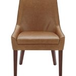 Amazon Brand – Rivet Contemporary Welt-Trimmed Dining Chair, 35″H, Cognac, Set of 2