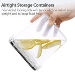 Airtight Food Storage Containers with Lids, Chefstory 8 PCS Plastic Storage Containers for Kitchen & Pantry Organization and Storage,Dry Food Canisters for Flour, Sugar and Cereal