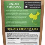 Organic Green Tea Bags | 100 Tea Bags | Eco-Conscious Tea Bags in Kraft Bag | by FGO