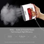 HOMEVER Steamer for Clothes, 1300W Clothing Steamer,Powerful Handheld Garment Iron Steamers, Horizontal and Vertical Ironing 4 in 1, 40s Fast Heat-up,Portable Mini Steamer for Home and Travel, Red
