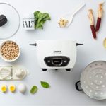 Aroma Housewares 6-Cup (Cooked) (3-Cup Uncooked) Pot Style Rice Cooker and Food Steamer (ARC-743-1NG), White