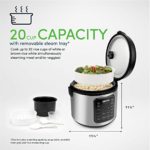 Aroma Housewares ARC-5200SB 2O2O model Rice & Grain Cooker, Sauté, Slow Cook, Steam, Stew, Oatmeal, Risotto, Soup, 20 Cup 10 Cup uncooked, Stainless Steel