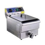 WeChef Large Commercial Electric Stainless Steel Deep Fryer Countertop Restaurant Equipment Timer and Drain 11.7L