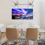 BYXART Large Canvas Wall Art – Aurora Borealis Nature Wall Art Room Wall Pictures for Bedroom Modern Scenery Painting Print Artwork Landscape Wall Decorations for Office Living Room Décor (24x48inx1)