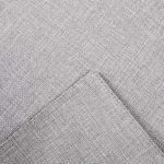 Spring Garden Home Placemats for Dining Table Set of 6 Faux Linen Fabric Heat Resistant Table Mats for Kitchen and Dining Room, 13×19-Inches, Light Grey