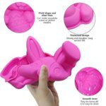 Easter Bunny Molds, Non-Stick Rabbit Egg Silicone Bakeware Mold for Baking Easter Day Party Cake Dessert (PINK)