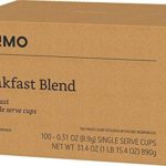 Amazon Brand – 100 Ct. Solimo Light Roast Coffee Pods, Breakfast Blend, Compatible with Keurig 2.0 K-Cup Brewers