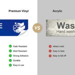 Wash Rinse Sanitize Sink Labels, Hand Wash Only Sign, 4 Pack 3 Compartment Sink Waterproof Sticker Signs for Wash Station, Commercial Kitchens, Restaurant, Food Trucks, Busing Stations, Dishwashing