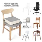 Toddler Dining Chair Heightening Cushion PU Washable Dismountable Adjustable 2 Straps Safety Buckle Kids Chair Heightening Cushion for Dining Table, Portable Travel Increasing Cushion with Baby bib