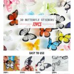 Eoorau 73PCS Butterfly Wall Decals – 3D Butterflies Decor for Wall Removable Mural Stickers Home Decoration Kids Room Bedroom Decor