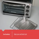 Black+Decker TO1313SBD Toaster Oven, 15.47 Inch, Silver