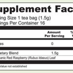 Earth Mama Organic Raspberry Leaf Tea Bags for Labor Tonic and Menstrual Support, 16-Count