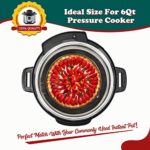 Hiware 6 Inch Non-stick Springform Pan with Removable Bottom – Leakproof Cheesecake Pan with 50 Pcs Parchment Paper, Compatible with 3 Qt Instant Pot