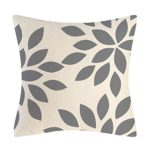 Eneston Grey Pillow Covers 18×18 Set of 4 Home Decorative Throw Pillow Covers Outdoor Linen Couch Throw Pillow Case for Sofa Chair Bed Living Room Décor