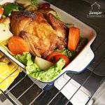 SWEEJAR Ceramic Bakeware-Set Baking-Dish Lasagna-Pans Casserole-Dish (Navy)