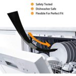 Kitchen Silicone Stove Counter Gap Cover with Heat Resistant Wide & Long Gap Filler Used for Protect Gap Filler Sealing Spills in Kitchen Counter, Stovetops?2 Pack, Black?21 Inch?