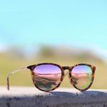 WearMe Pro – Round Retro Polarized Lens Classic Sunglasses for Women (Tortoise Frame / Mirror Pink Lens)