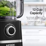 Food Processor, AICOOK 12-Cup Food Chopper with 16 Functions, 4 Speeds Vegetable Chopper for Chopping, Pureeing, Mixing, Shredding, Whisking Eggs and Slicing