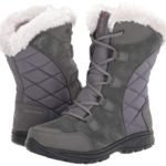 Columbia Women’s ICE Maiden II Snow Boot, Shale, Dark Raspberry, 7.5 B US