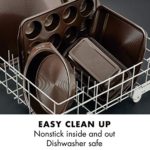 Circulon Nonstick Bakeware Set with Nonstick Cookie Sheets / Baking Sheets – 2 Piece, Chocolate Brown