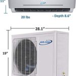 12000 BTU Mini Split Air Conditioner – Ductless AC/Heating System – 1 Ton Pre-Charged Inverter Heat Pump – 21 SEER – 12’ Lineset & Wiring – 100% Ready to Install – USA Parts & Support…