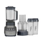 Cuisinart BFP-650GM Velocity Ultra Trio 1 HP Blender/Food Processor with ExtraTravel Cups and 2x Recipe Books Bundle (4 Items)