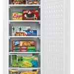 Danby DUFM059C1WDD 5.9 Cu.Ft. Garage Ready Upright Freezer with 5 Shelves, Mechanical Thermostat and Manual Defrost, Energy Star Rated