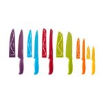 Farberware 12-Piece Non-Stick Resin Cutlery Knife Set, Multicolor