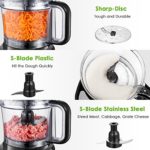 Food Processor, AICOK 12 Cup Vegetable Chopper for Slicing, Shredding, Mincing, and Puree, 4 Speed Food Processor, Powerful Motor, BPA Free