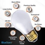 Ultra Durable 8009 Light Bulb 40-watt E26/27 Replacement Bulbs for Oven, Stove, Refrigerator, Microwave by Blue Stars – Replaces 4169617, 4173062, 4211947, 42585, 4324154 – Pack of 4