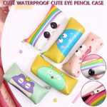 Fine Waterproof Cute Cute Eye Hand Holding Cartoon Stereo Pencil Case Stationery Bag,Makeup Tools Storage Printing Portable Waterproof Washable Travel Bags Pencil Pouch Holder (A)