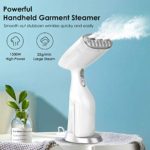 ALES 1540W Portable Handheld Garment Fabric Steamer for Clothes, White