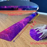 FC FUNCHEER 6FT/9FT Folding Floor Gymnastics Beam for Kids,Non Slip Rubber Base, Waterproof Leather Covering Gymnastics Beam for Training,Professional Home Training with Carrying Bag