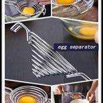 Egg Separator Egg Yolk White Separator,Stainless Steel Yolk Separator,Gravy Separator,Kitchen Gadgets And Tools