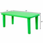 Costzon Kids Plastic Table, Portable Plastic Learn and Play Table for School Home Play Room, Activity Play Table (Table)